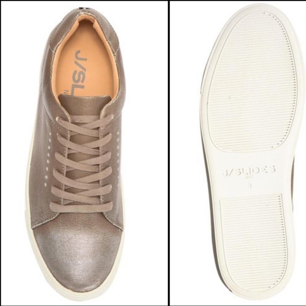 J/Slides Desmond Perforated Leather Sneaker - Picture 4 of 8